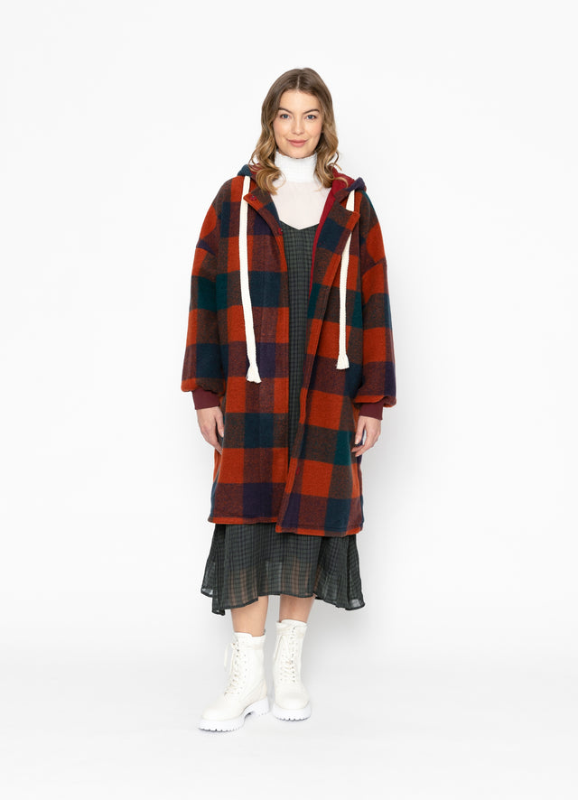 Valor Coat | Orange Check | Two by Two