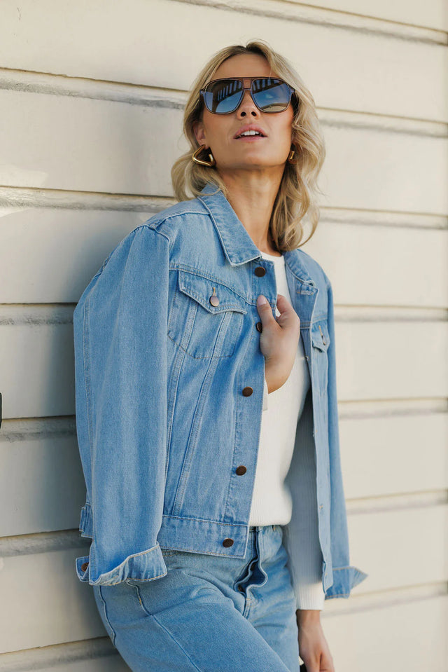 Olly Jacket | Stonewash | Homelee