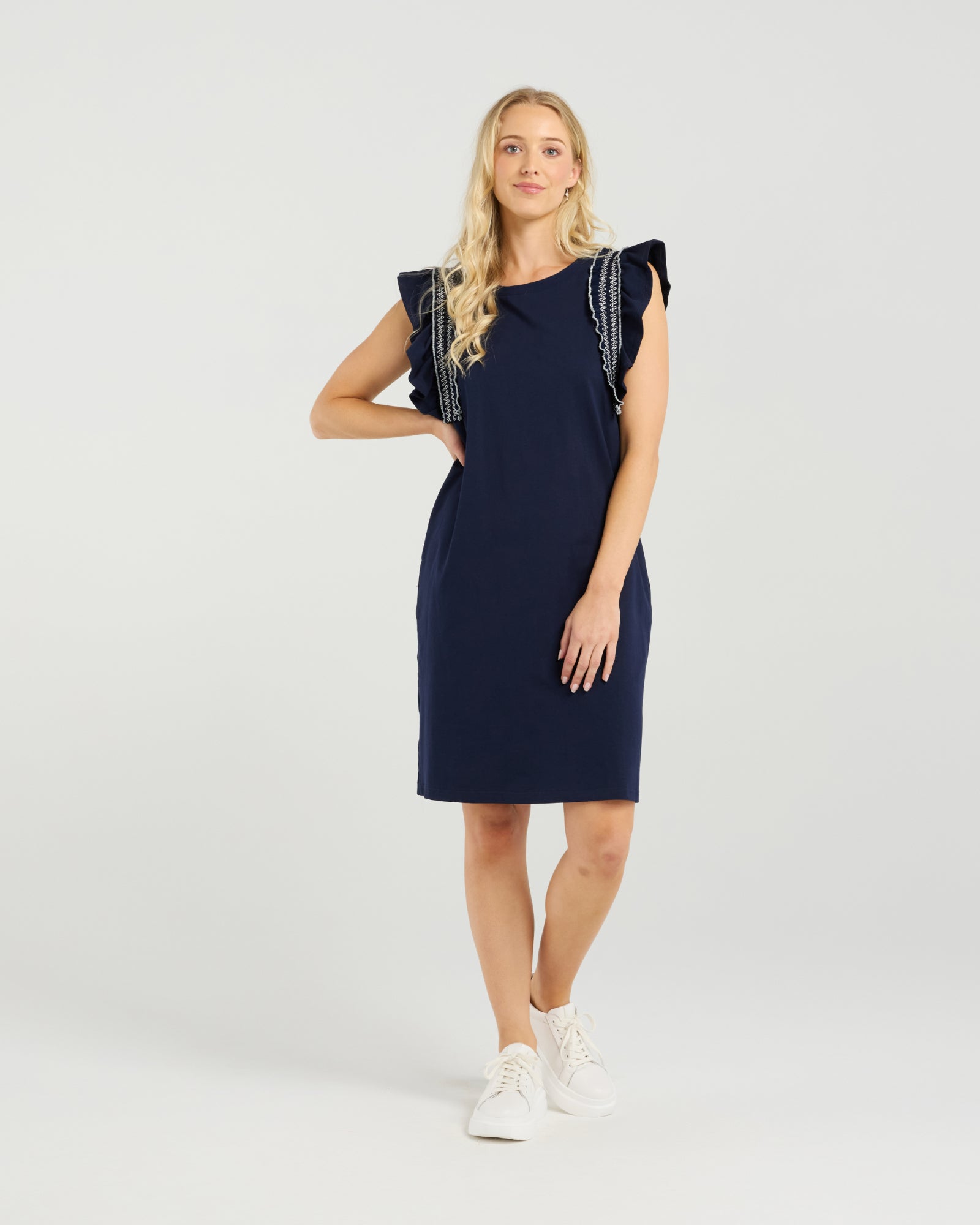 Celeste Dress | Navy | Et Alia