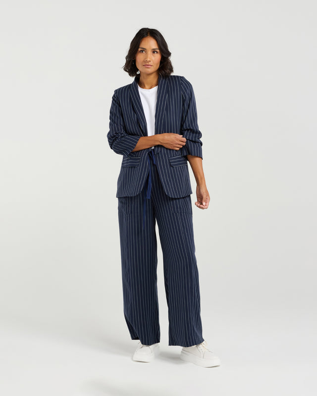 Kennedy Blazer | Midnight Stripe | Et Alia