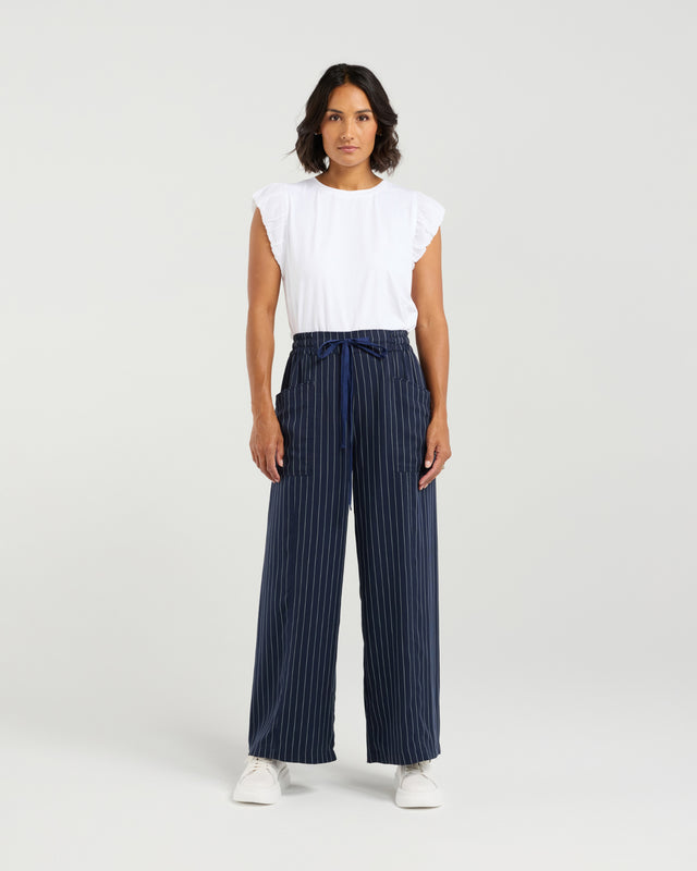Chloe Pant | Midnight Stripe | Et Alia