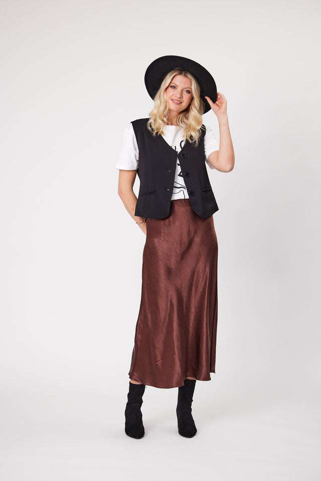 Kelsey Waistcoat | Black | Lemontree