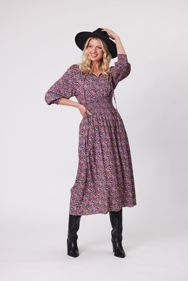 Grace Dress | Purple | Lemontree
