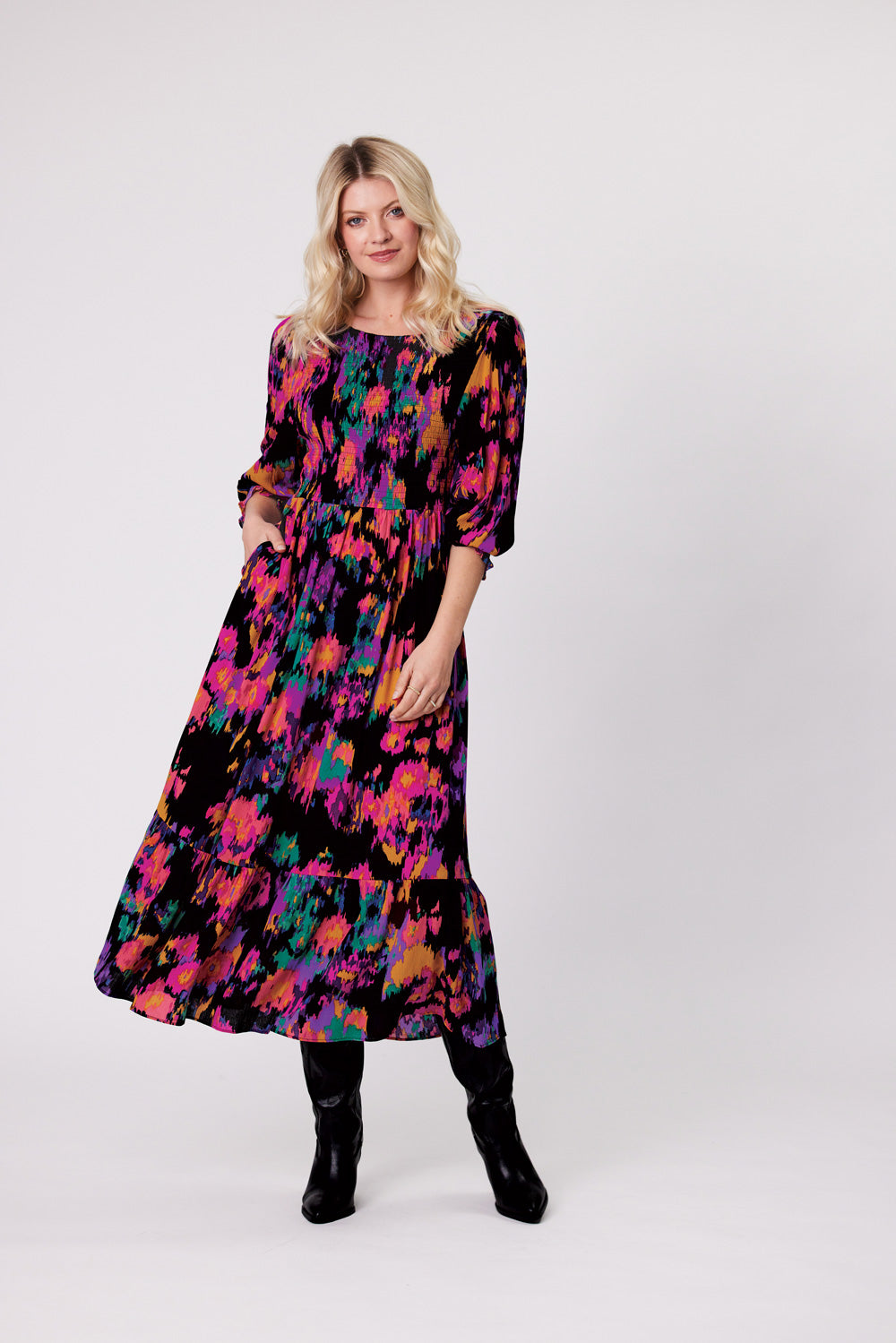 Annabel Dress | Cerise | Lemontree