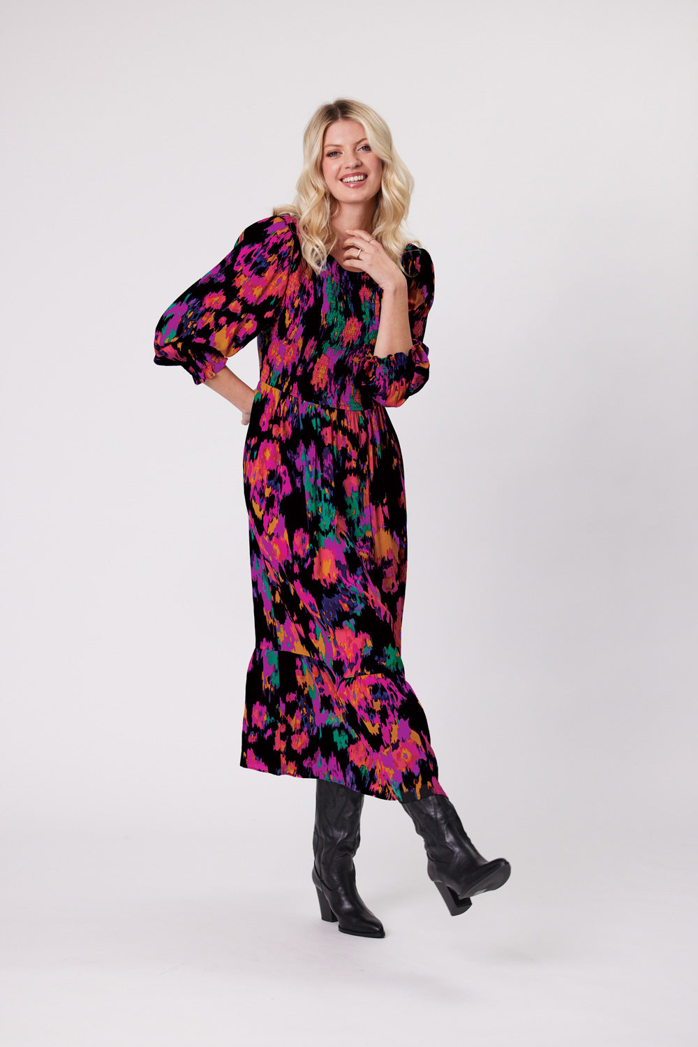 Annabel Dress | Cerise | Lemontree