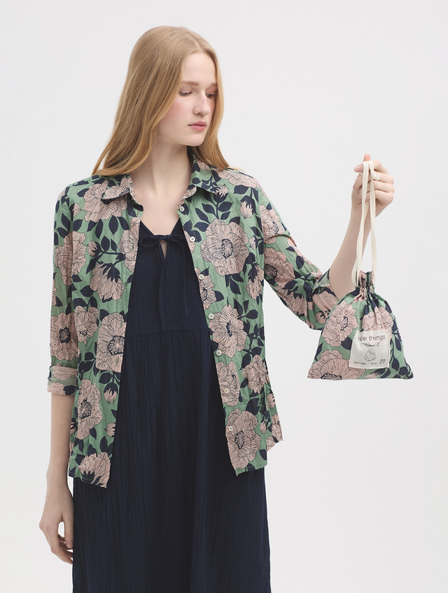 Camelia Shirt | Sage Green | Nice Things