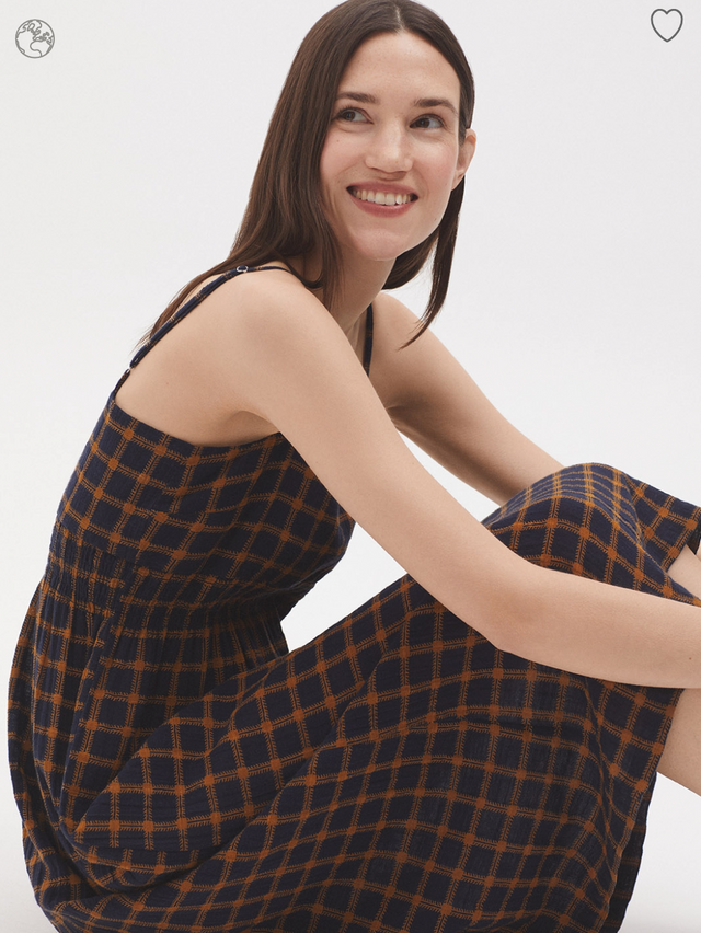 Garden Check Strappy Dress | Nice Things