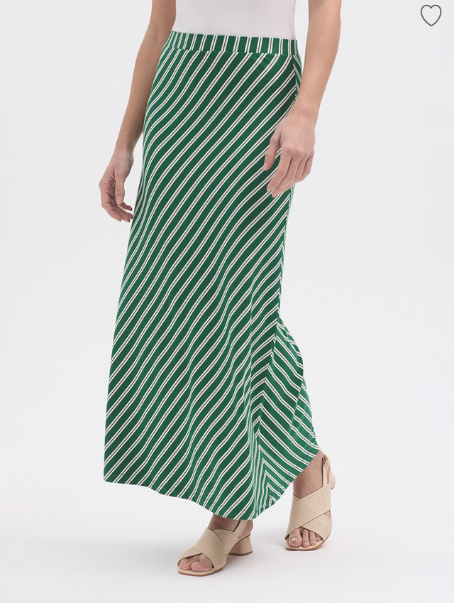 Striped Skirt | Green | Nice Things