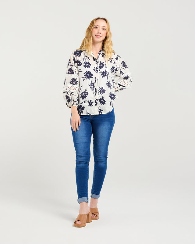 Arabella Shirt | Ink | Zafina