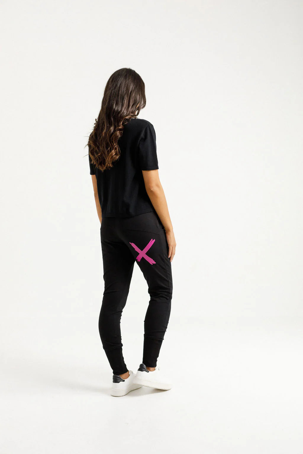 Apartment Pant | Black/Orchid | Homelee