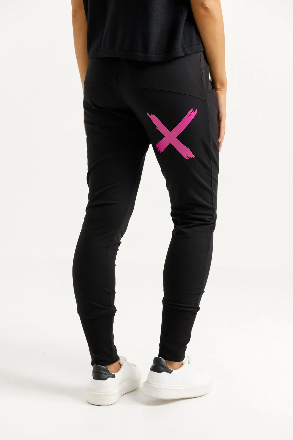 Apartment Pant | Black/Orchid | Homelee