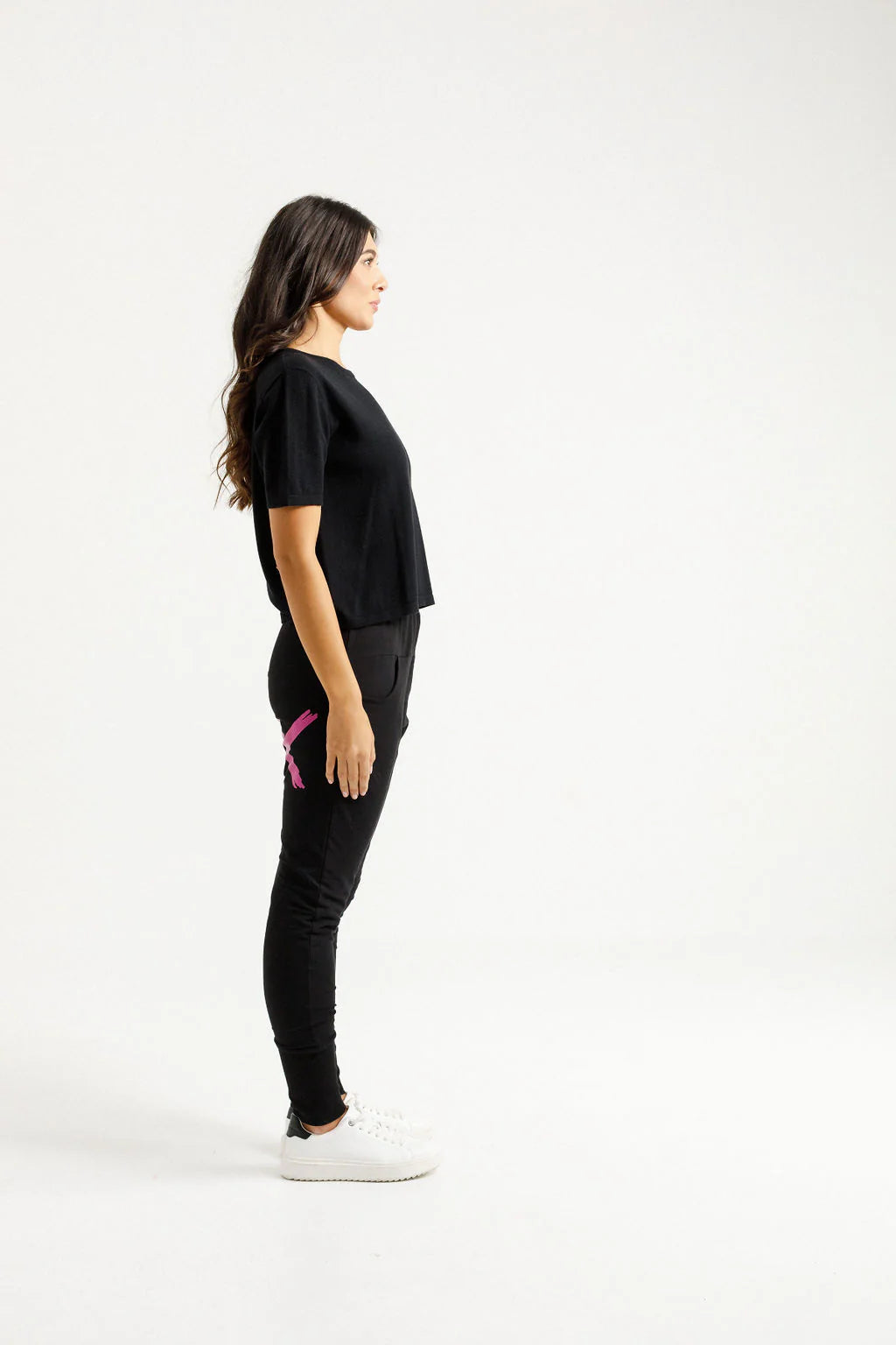 Apartment Pant | Black/Orchid | Homelee