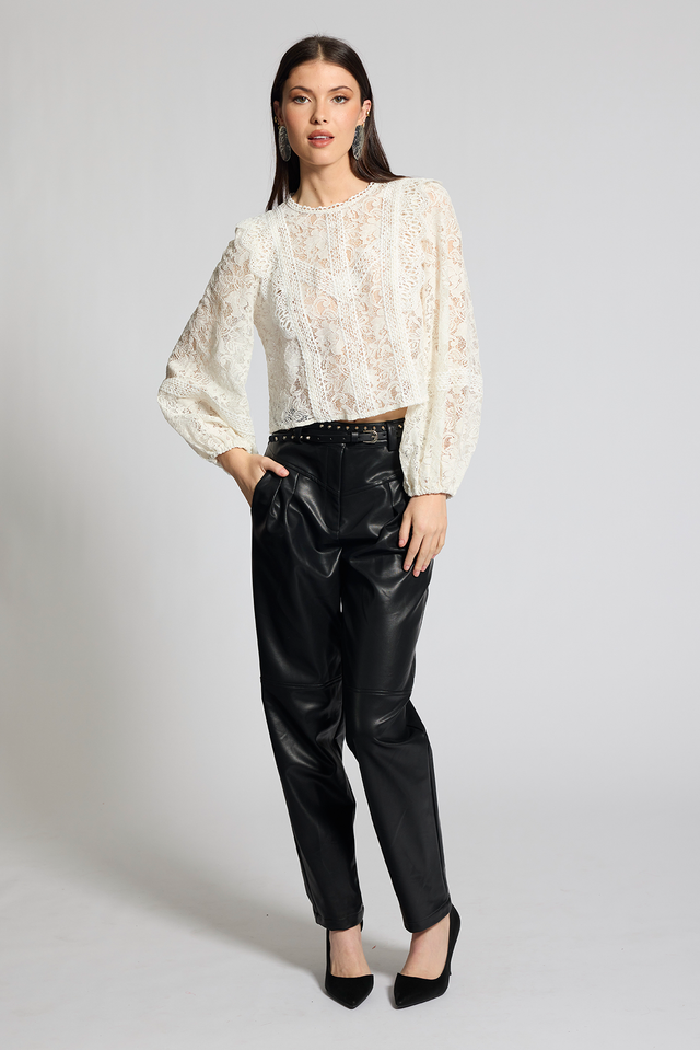 Fiora Blouse | White | Honey & Beau