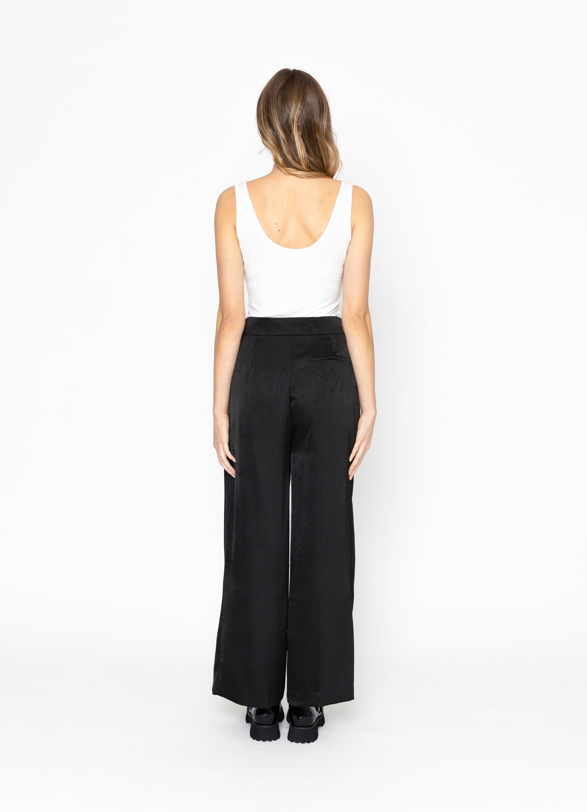 Dune Pant | Black - Satin | Two by Two