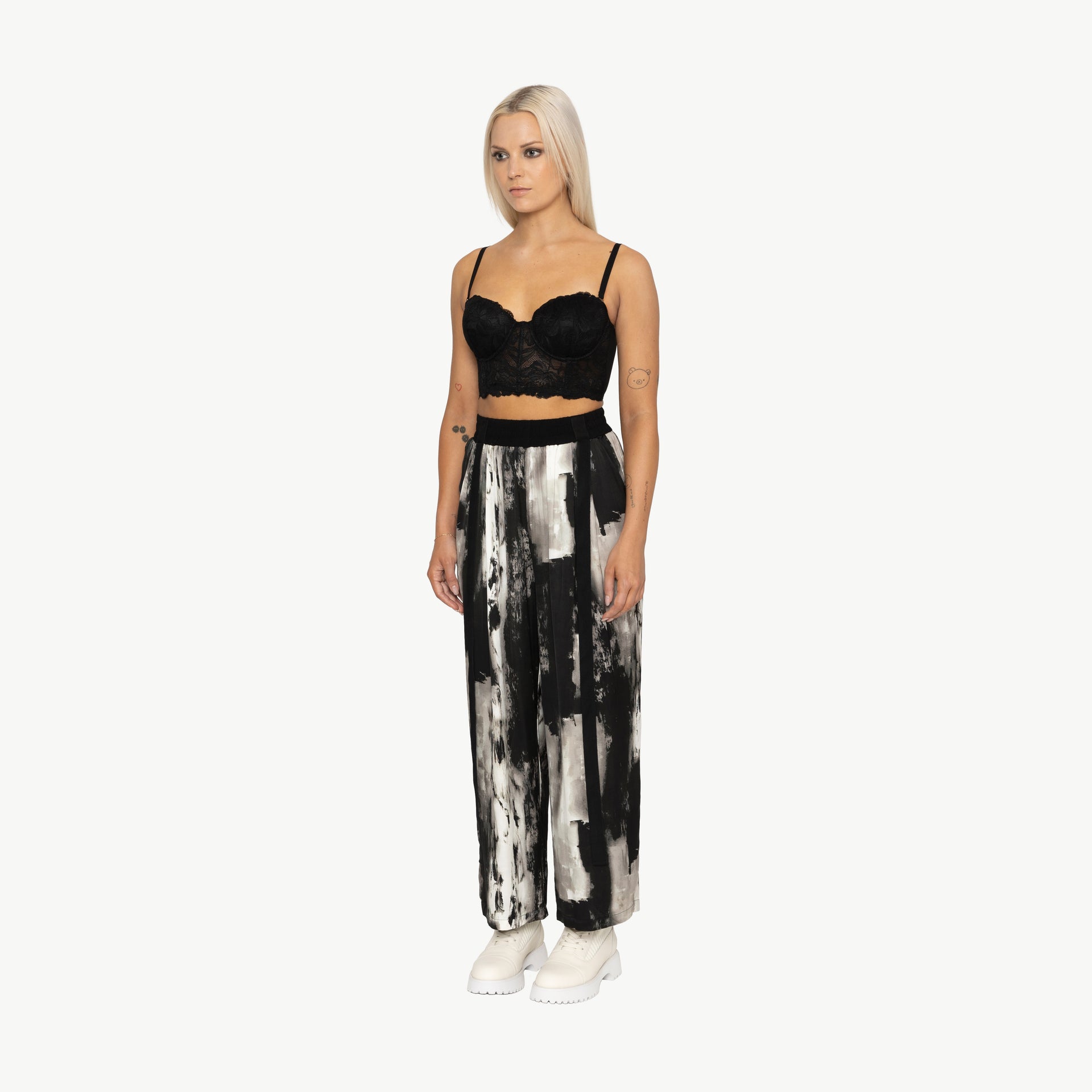 Silas Pant | Black + White Print | Bone & Arrow