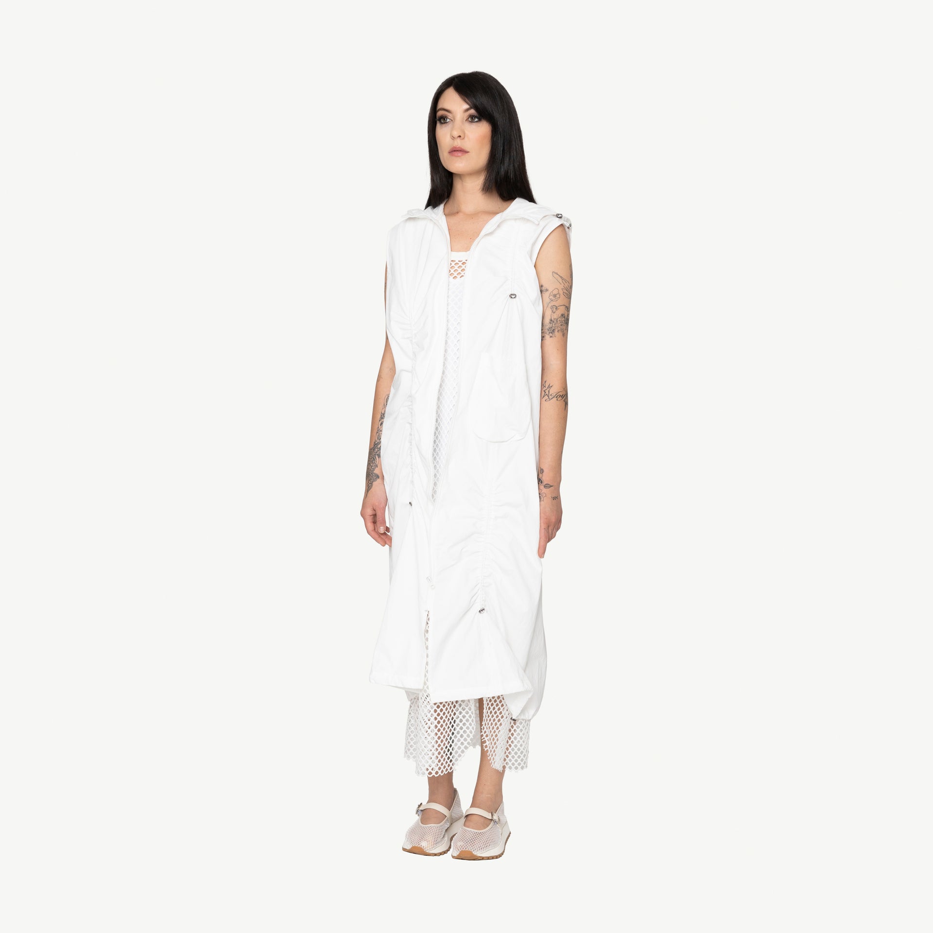 Selen Dress | White | Bone & Arrow