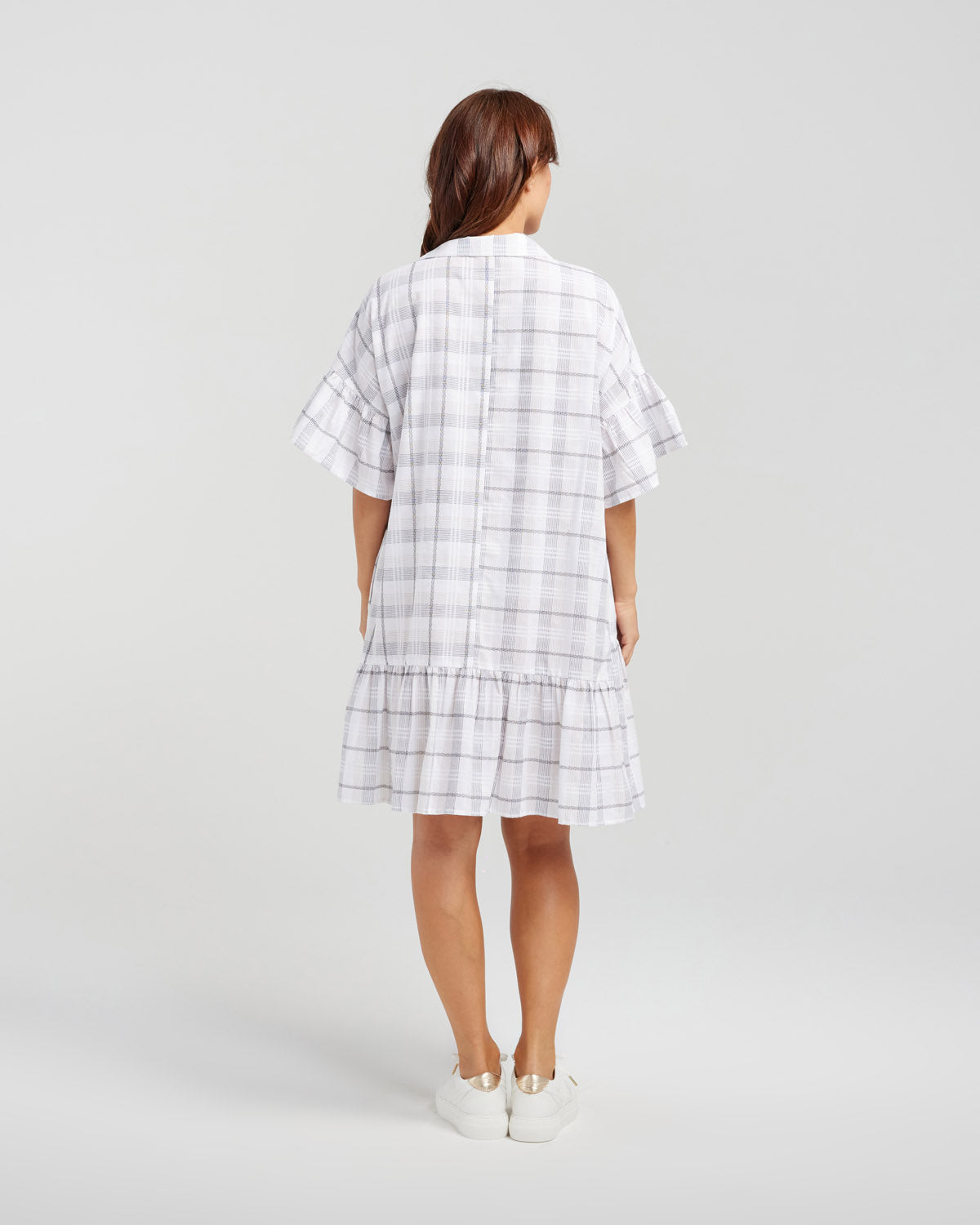 Kiera Dress | Oat Plaid | Zafina