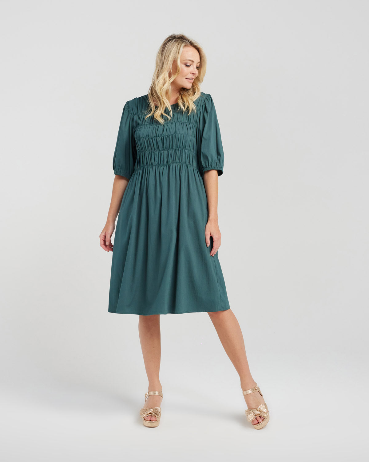 Sienna Dress | Deep Green | Zafina