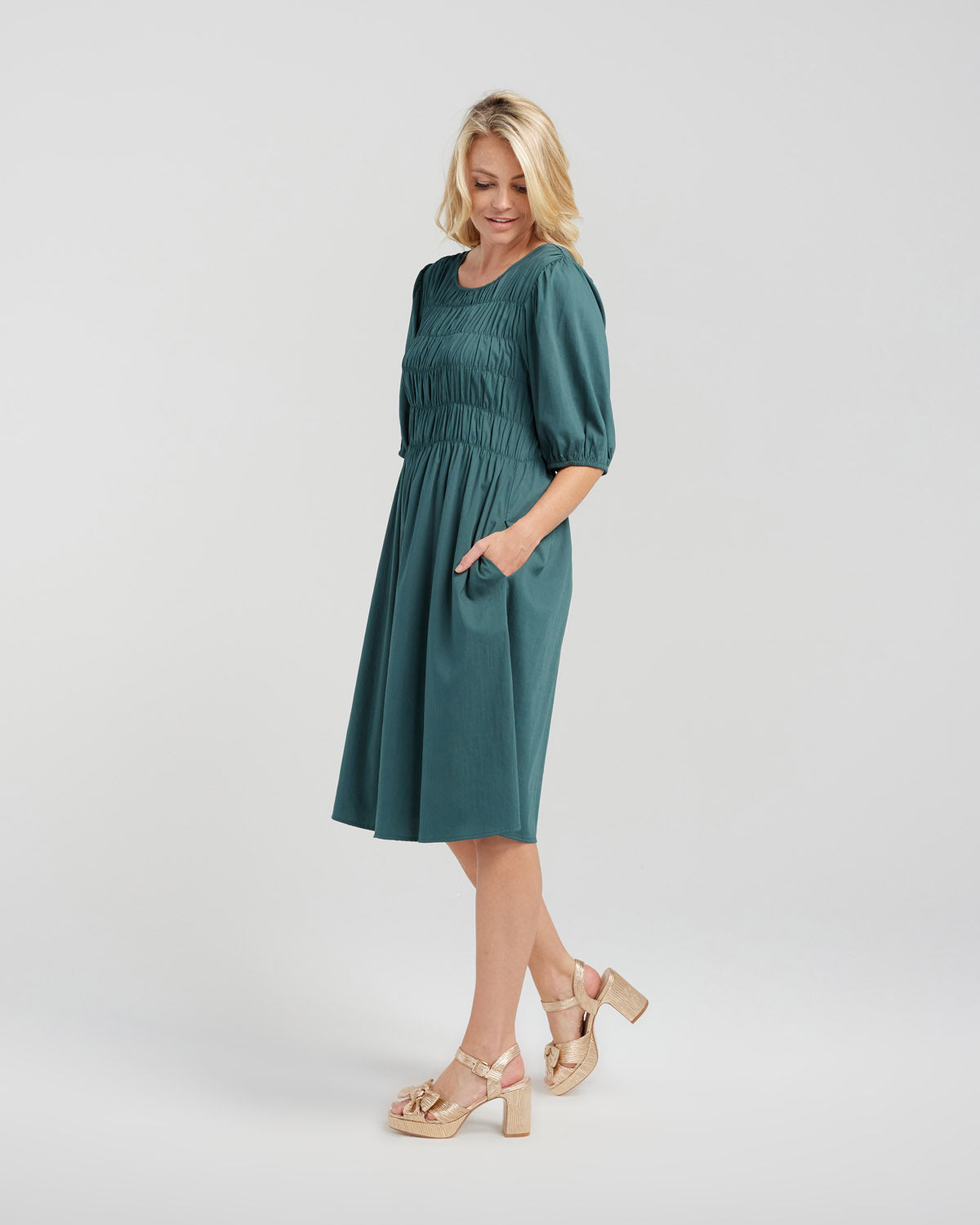 Sienna Dress | Deep Green | Zafina