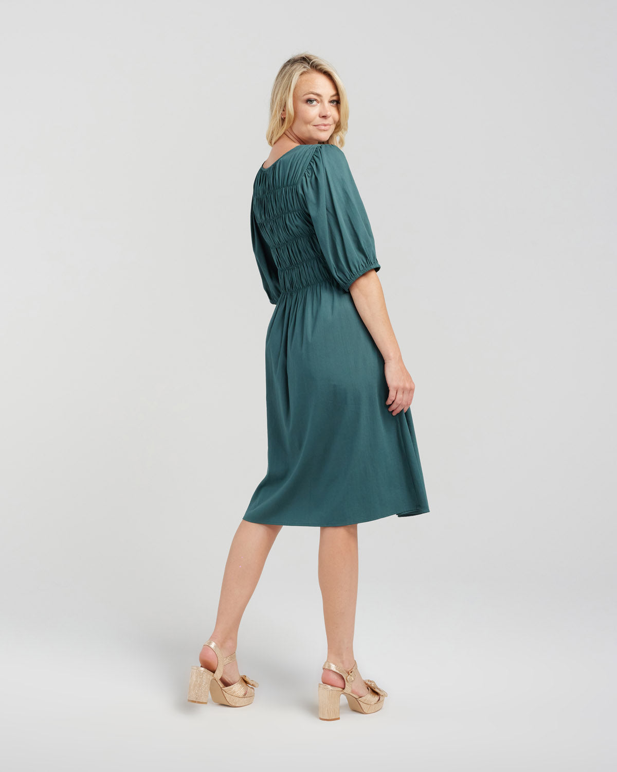 Sienna Dress | Deep Green | Zafina