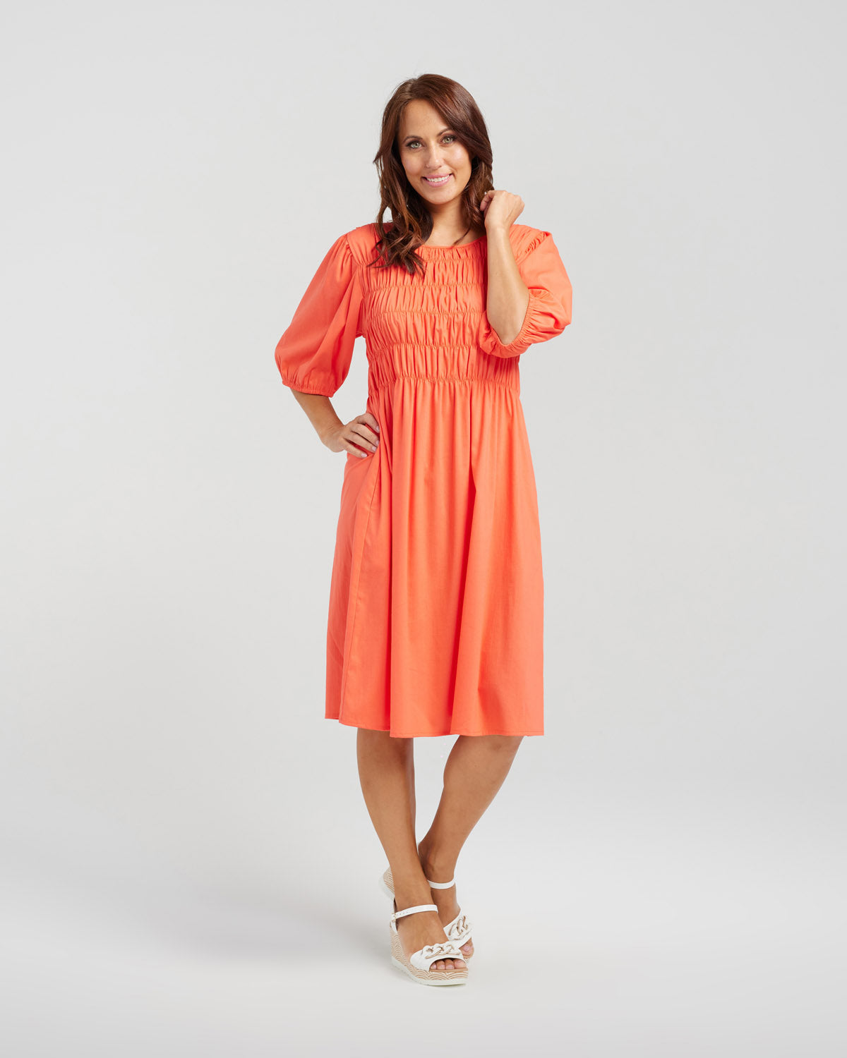 Sienna Dress | Coral | Zafina