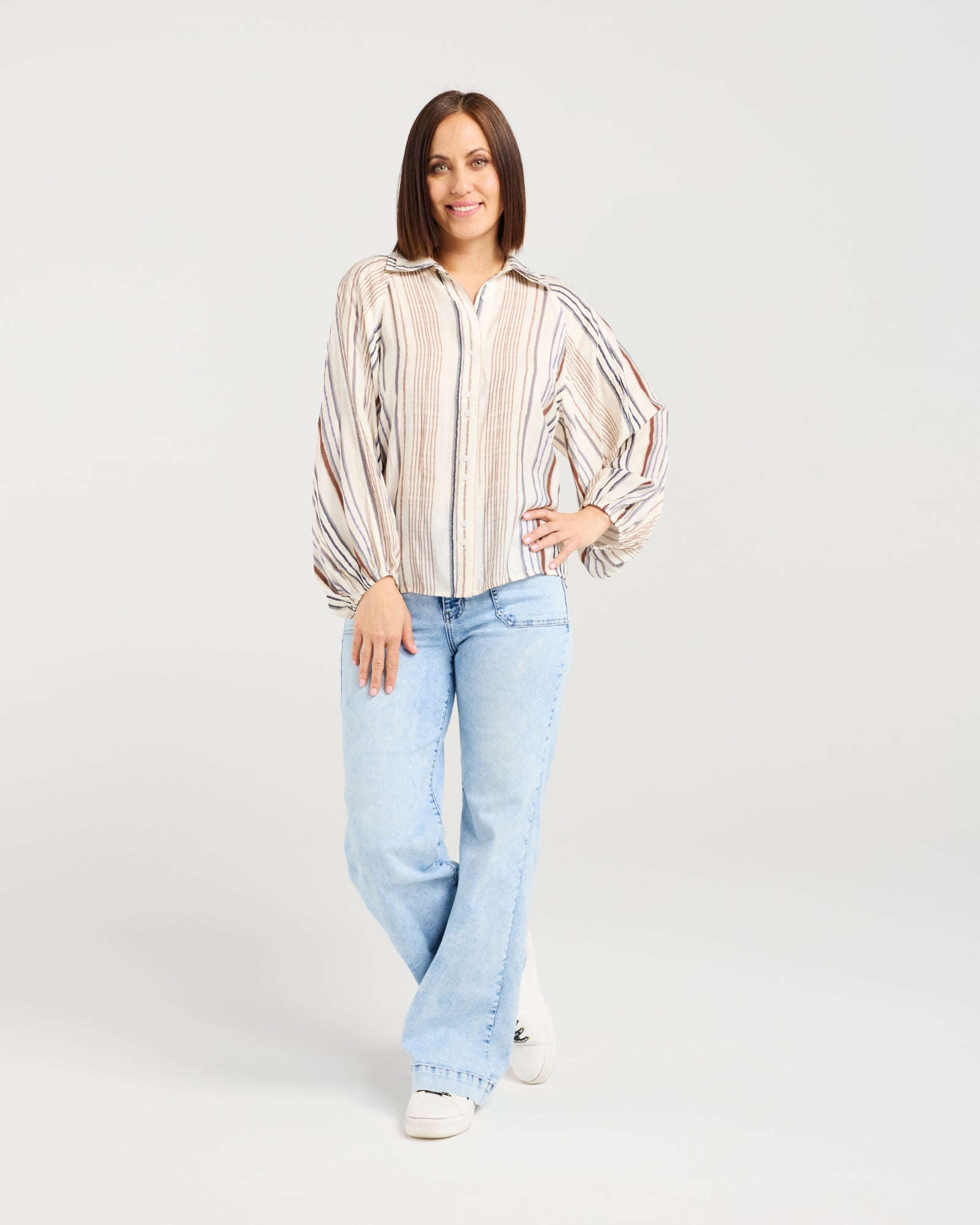 Marigold Shirt | Mist Lines | Zafina