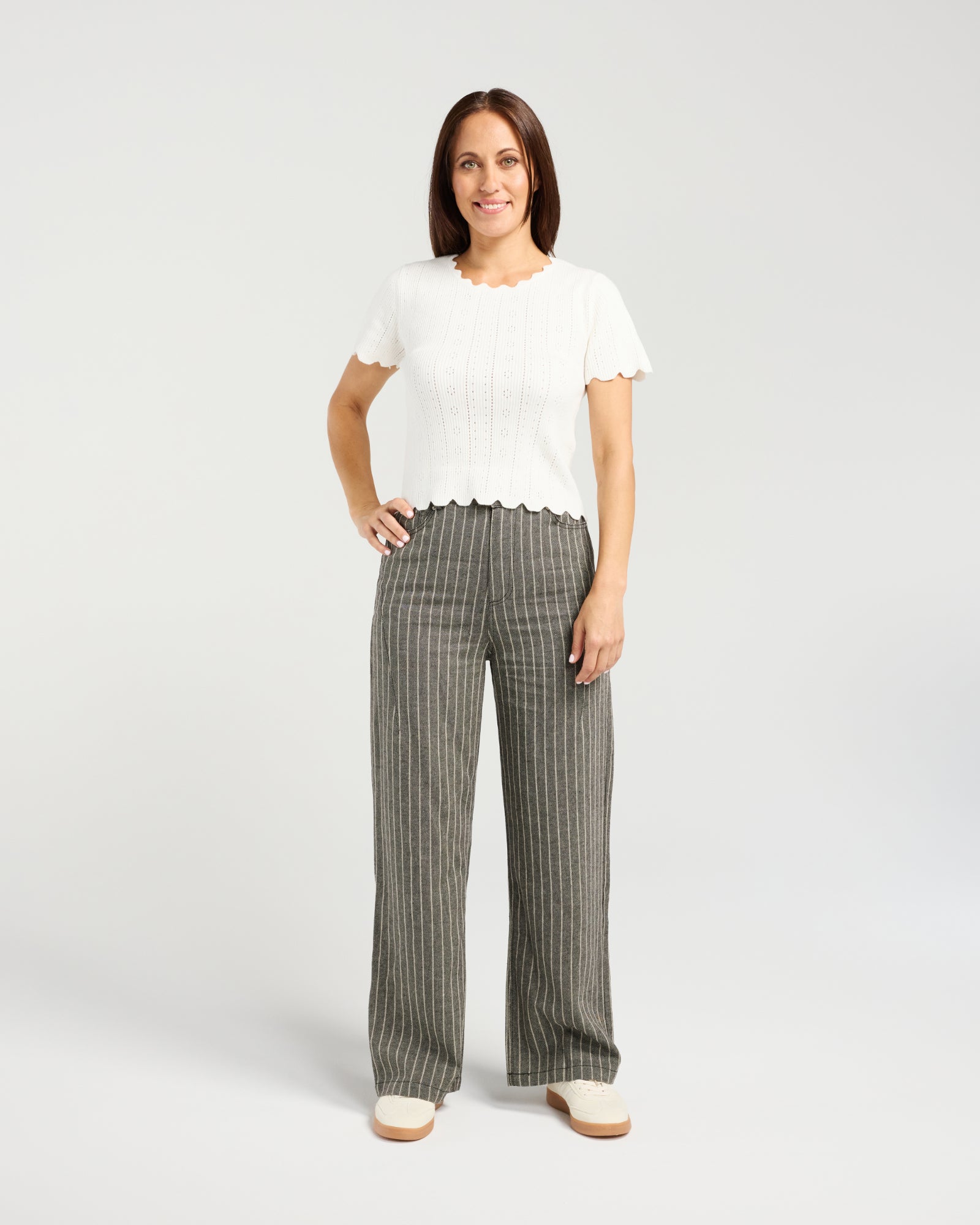 Abigail Pant | Black Stripe | Zafina