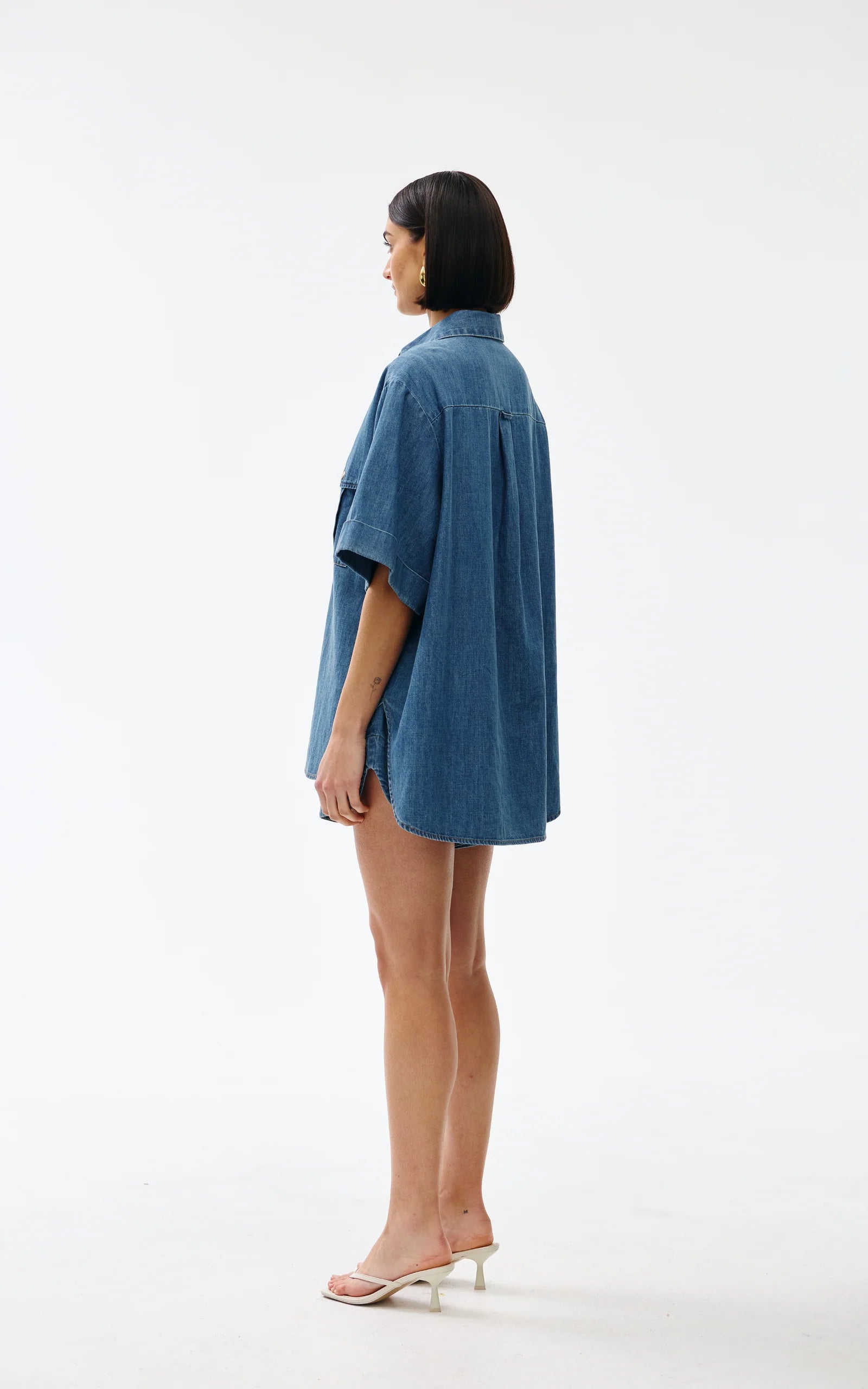 Bella Shirt | Denim | Kinney