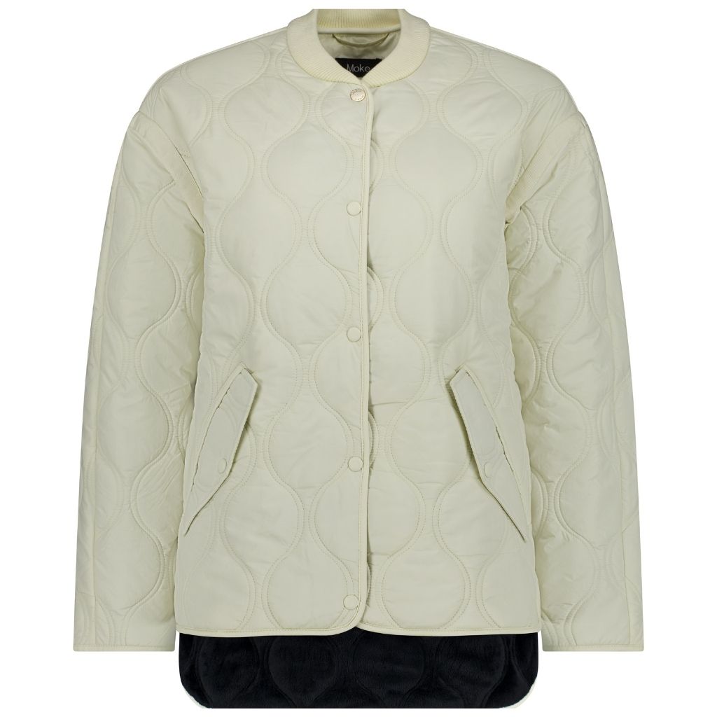 Talei Quilt Bomber | Cream | Moke