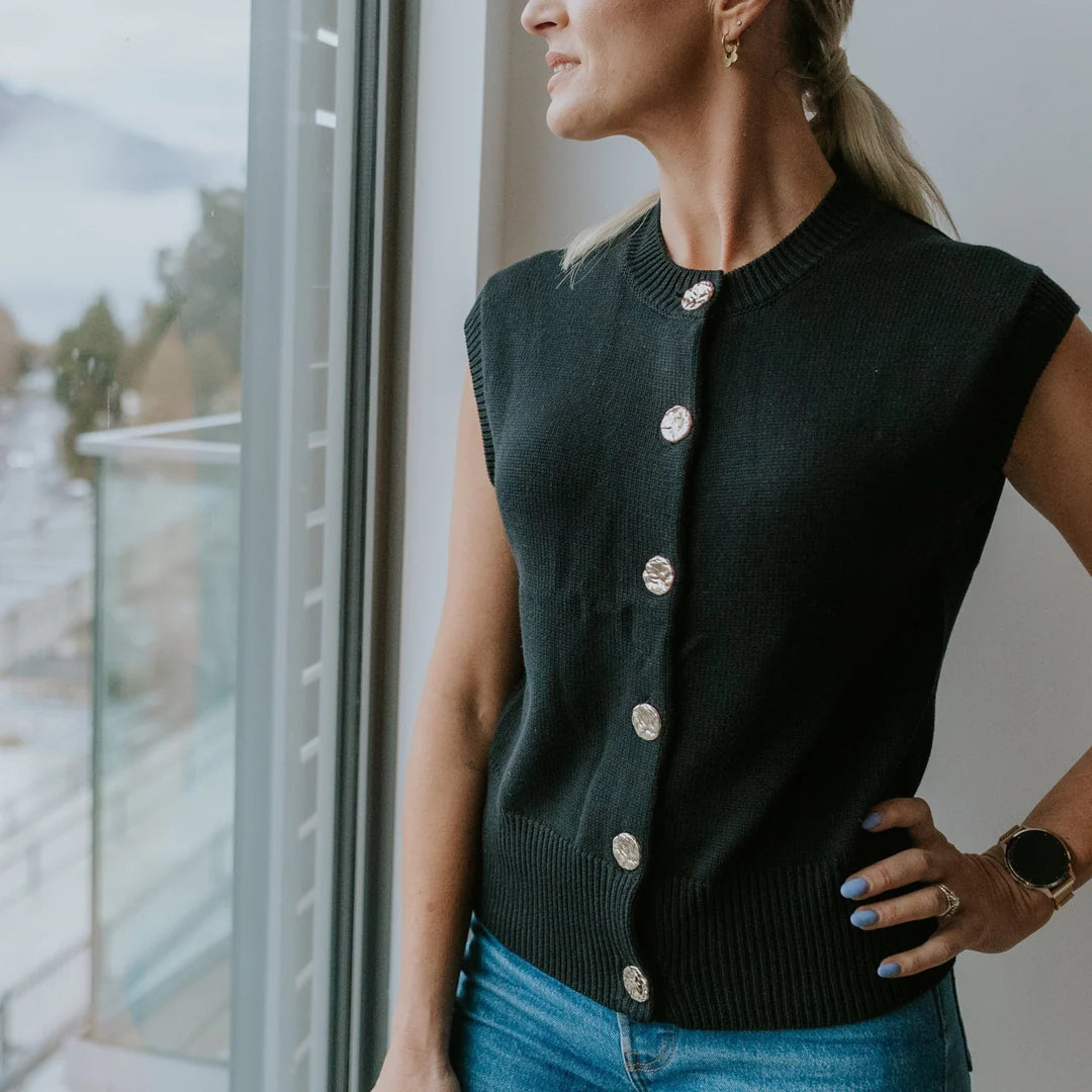 Chloe Knit Vest | Moke