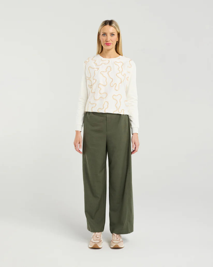Smith Top | Ivory Waves