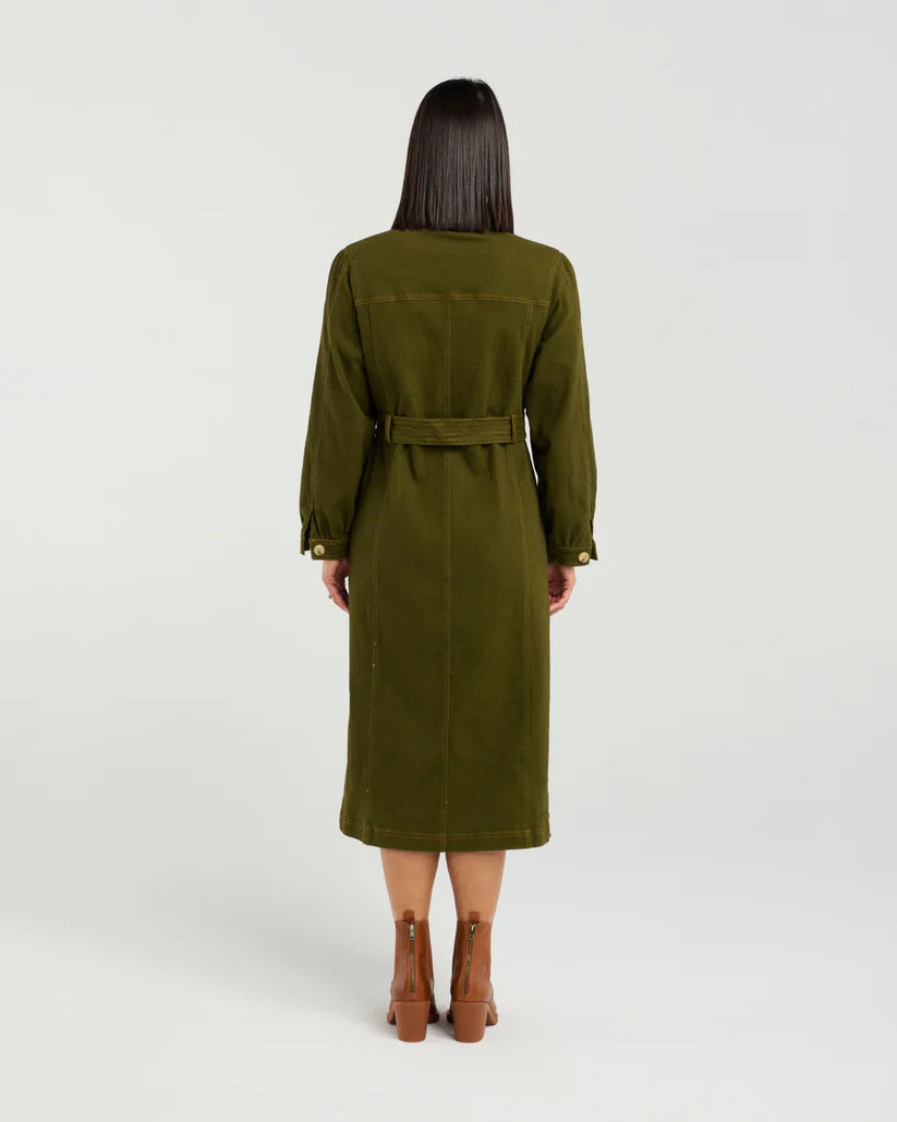 Lydia Dress | Khaki | Et Alia
