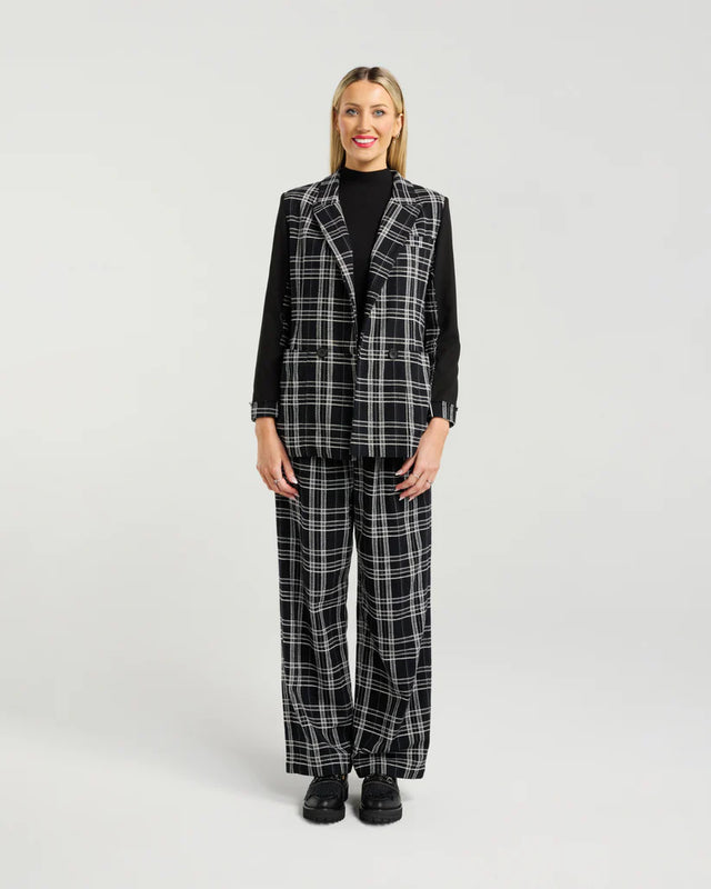 Vivienne Blazer | Blk Check | Et Alia