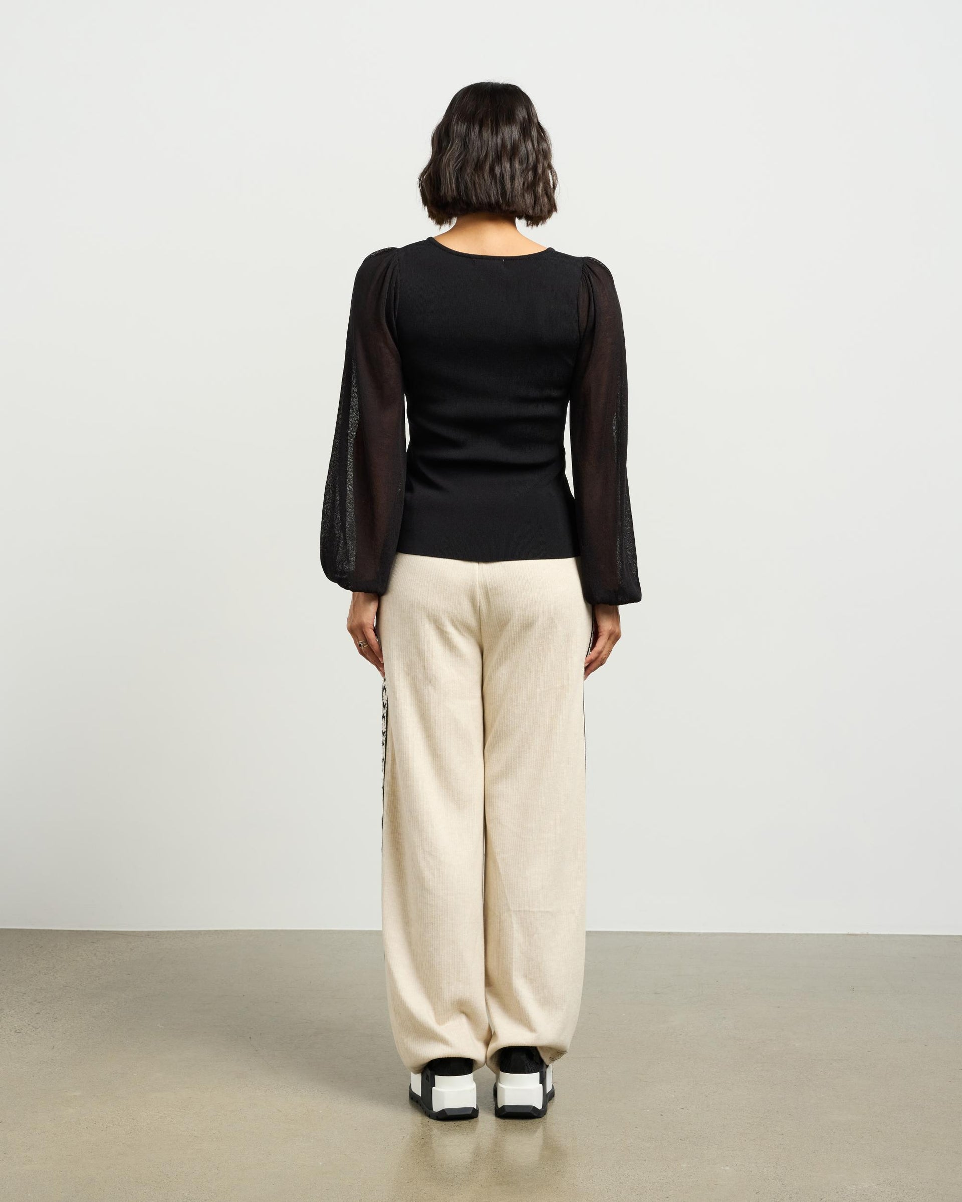 Lucy Knit Top | Black | Et Alia