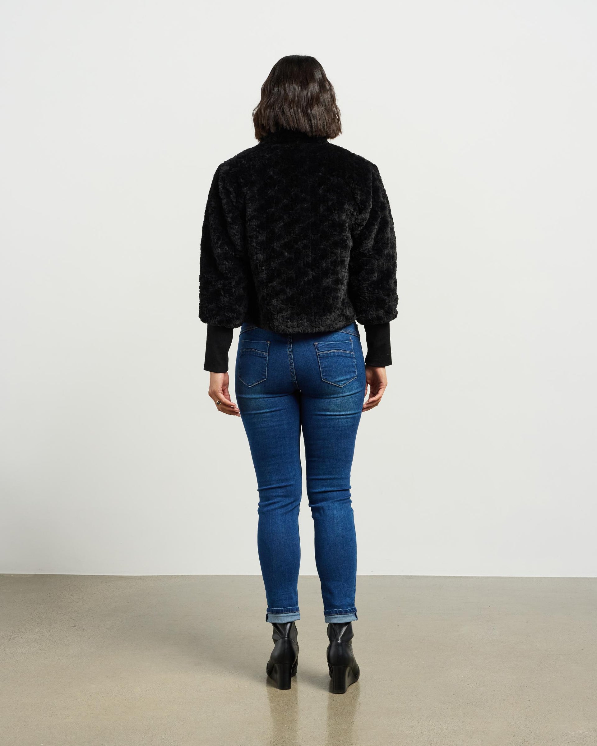 Vintage Fur Jacket | Black | Et Alia