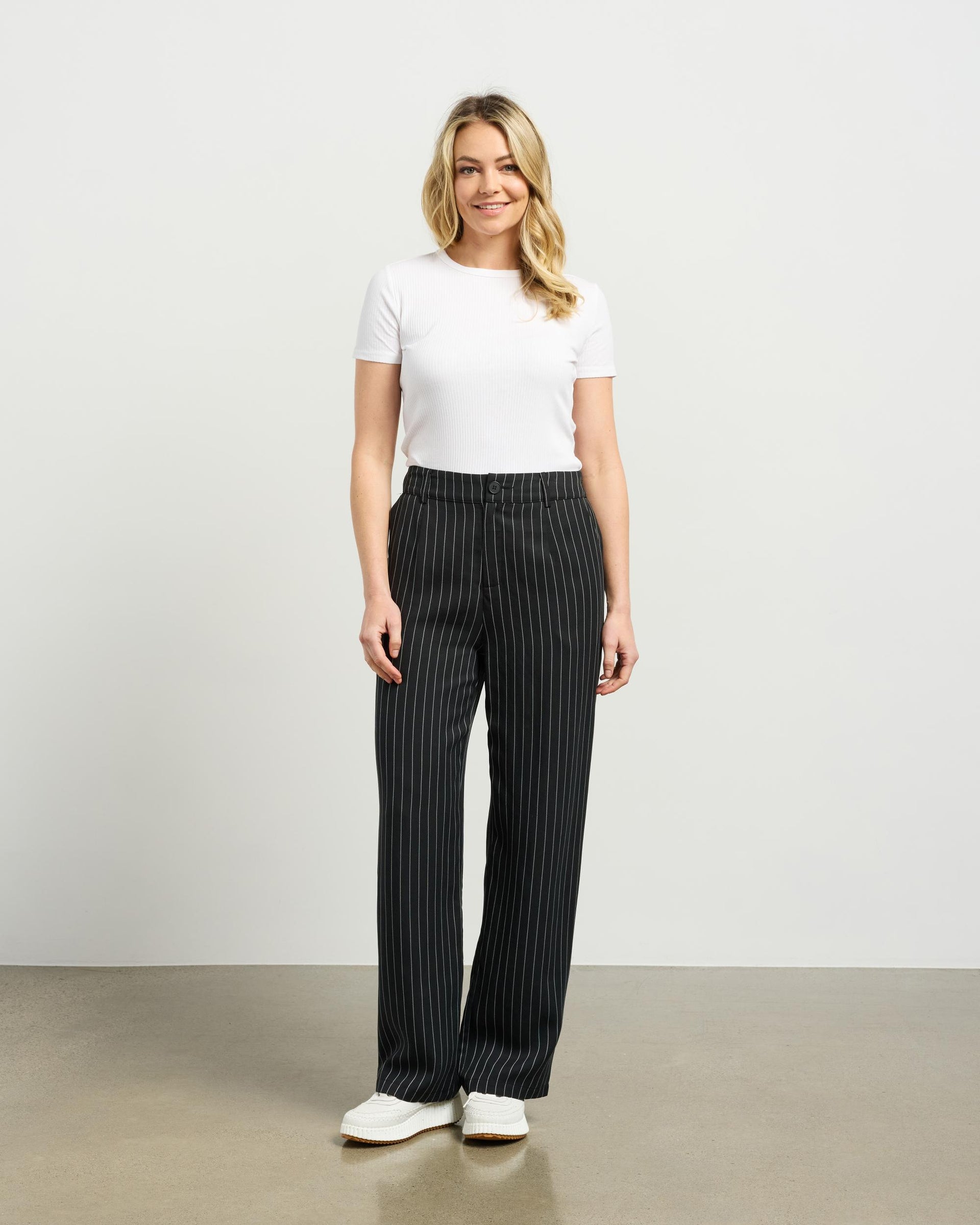 Riley Pant | Black Pinstripe | Et Alia