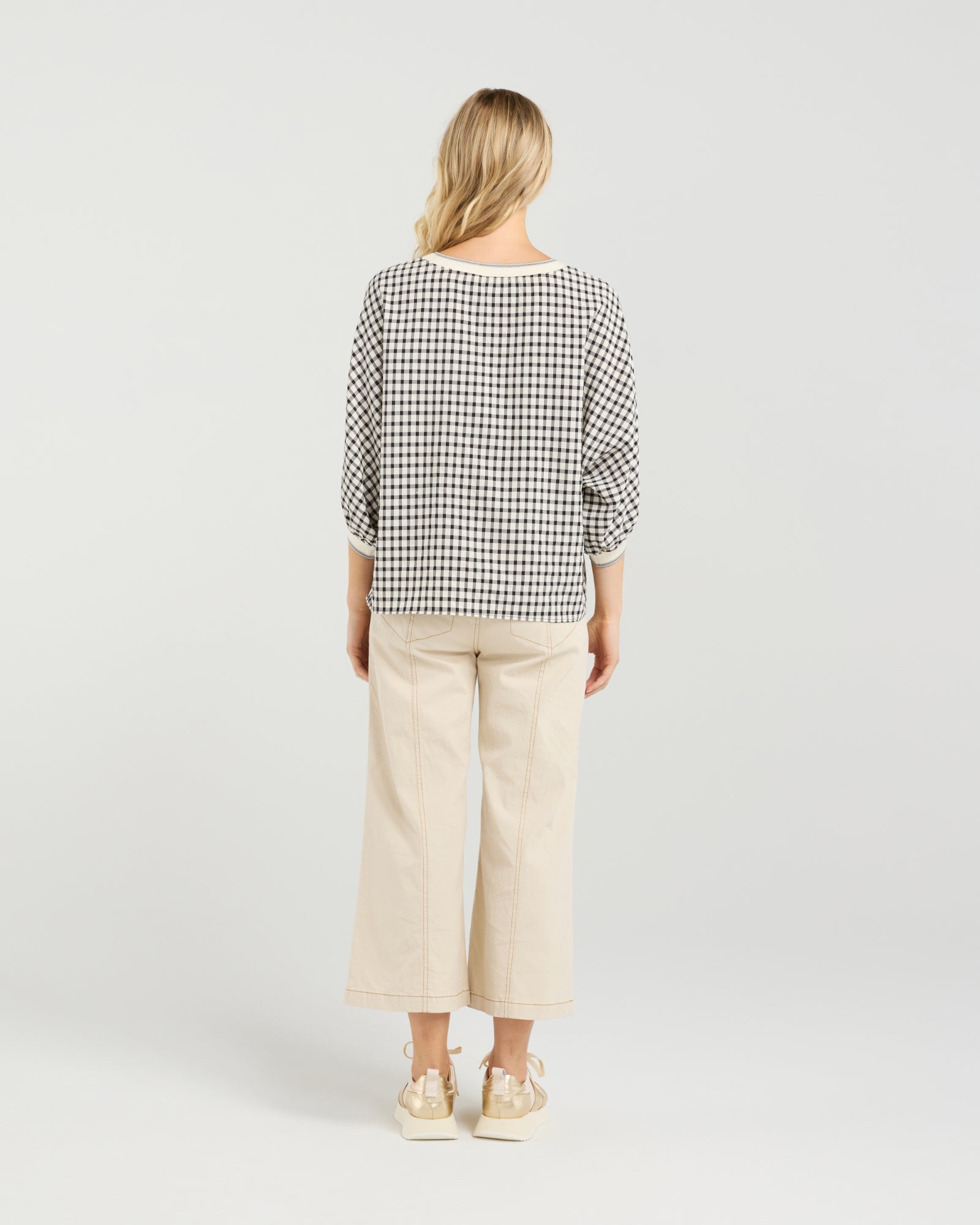 Aroha Top | Monochrome Check | Et Alia
