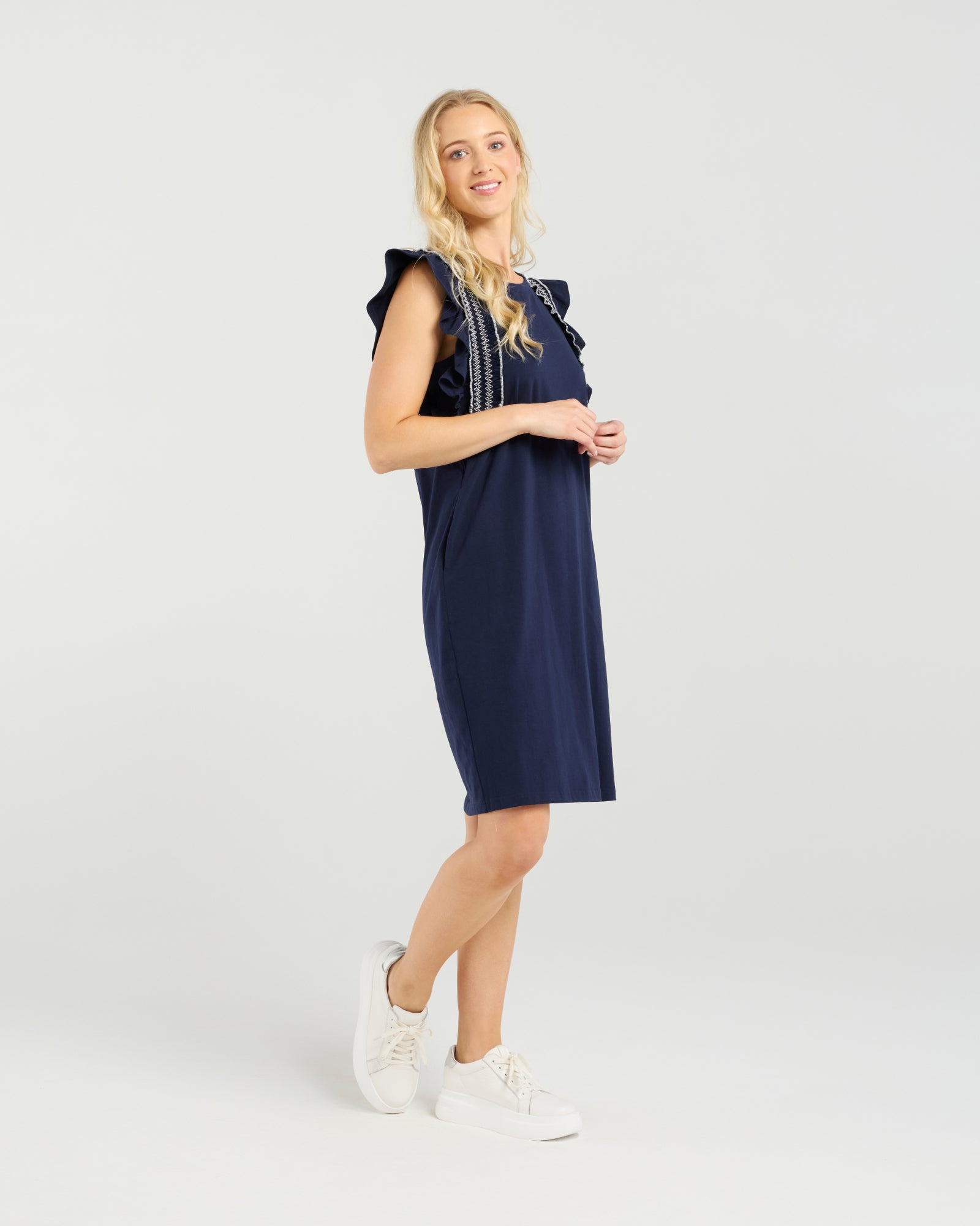 Celeste Dress | Navy | Et Alia