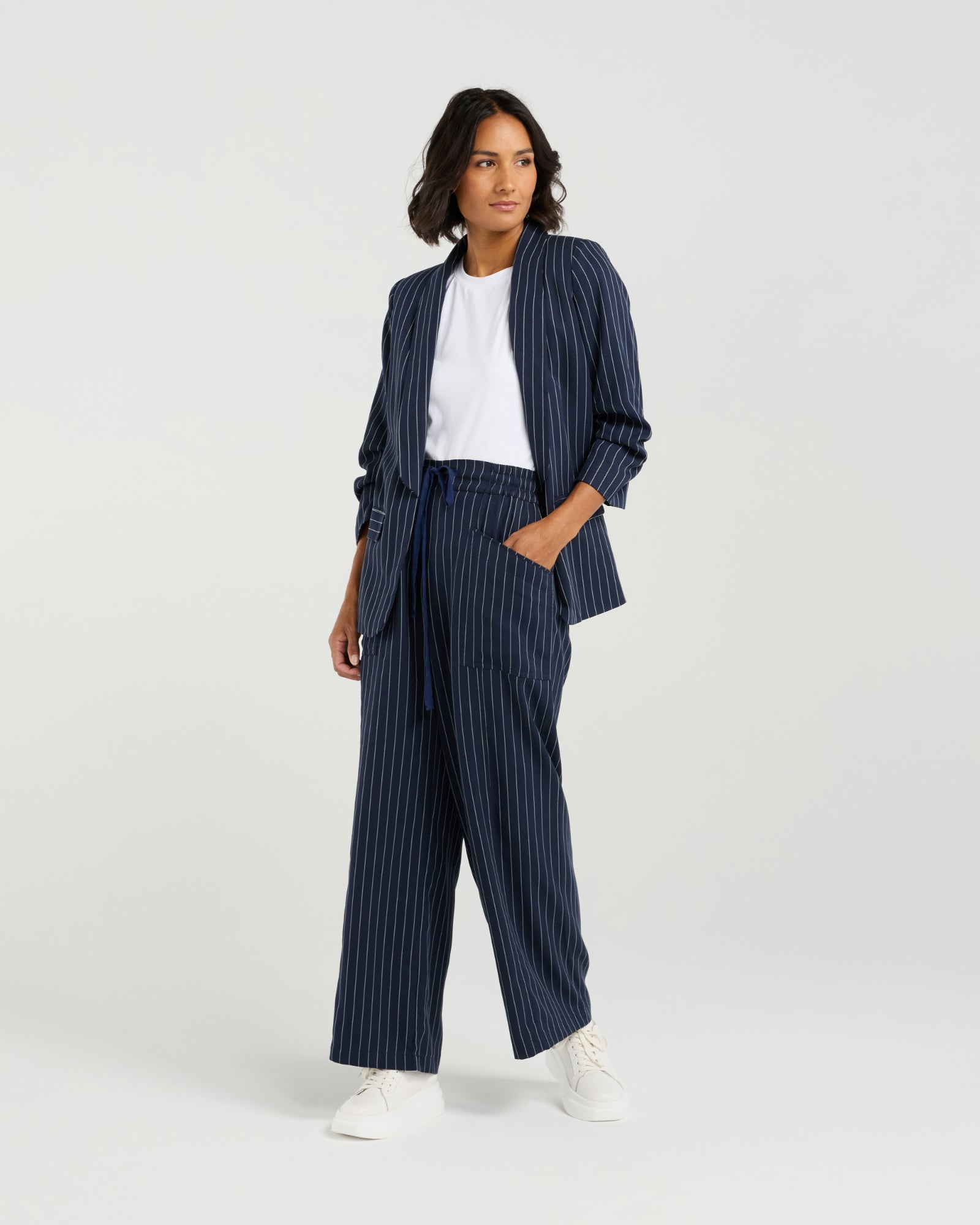 Kennedy Blazer | Midnight Stripe | Et Alia