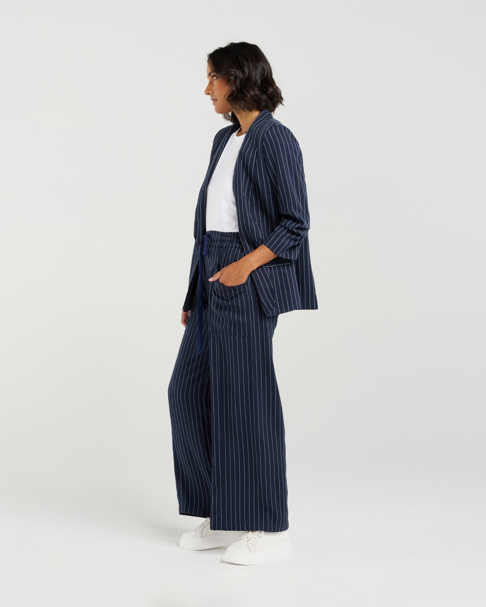 Kennedy Blazer | Midnight Stripe | Et Alia