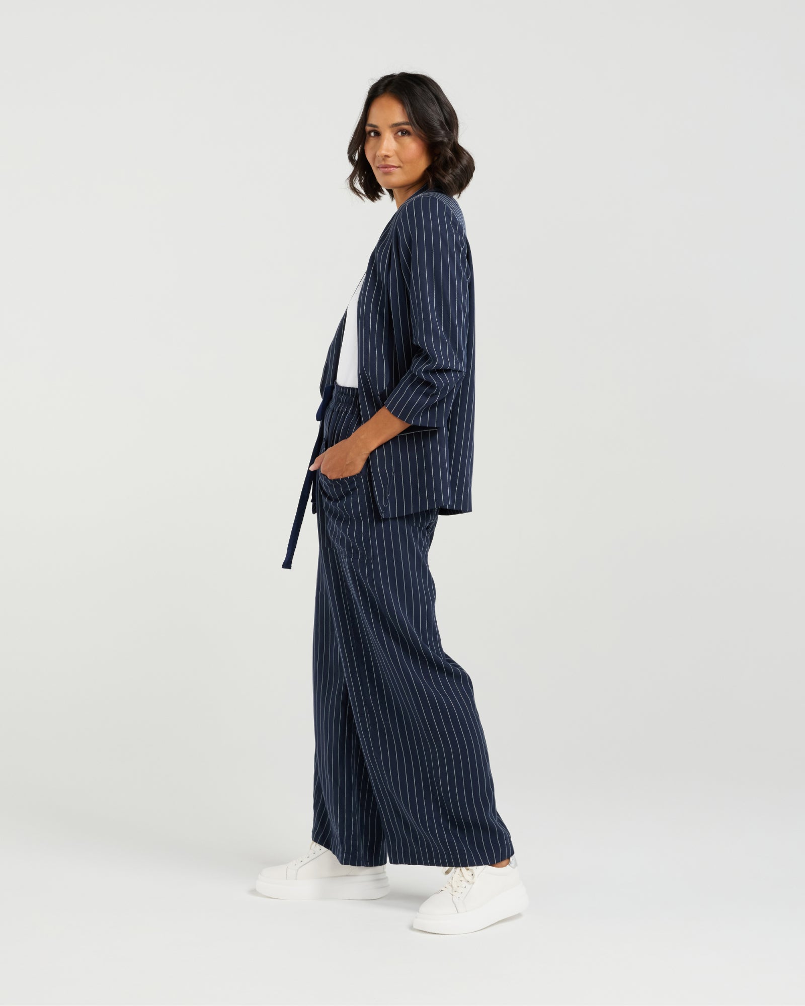 Kennedy Blazer | Midnight Stripe | Et Alia