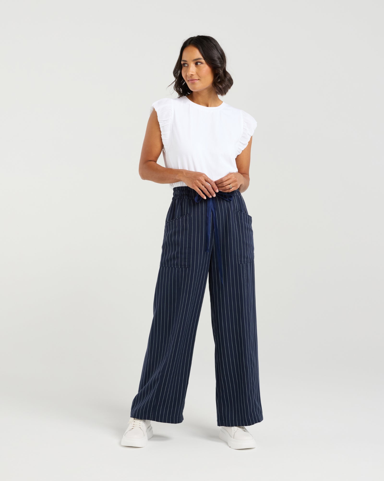 Chloe Pant | Midnight Stripe | Et Alia