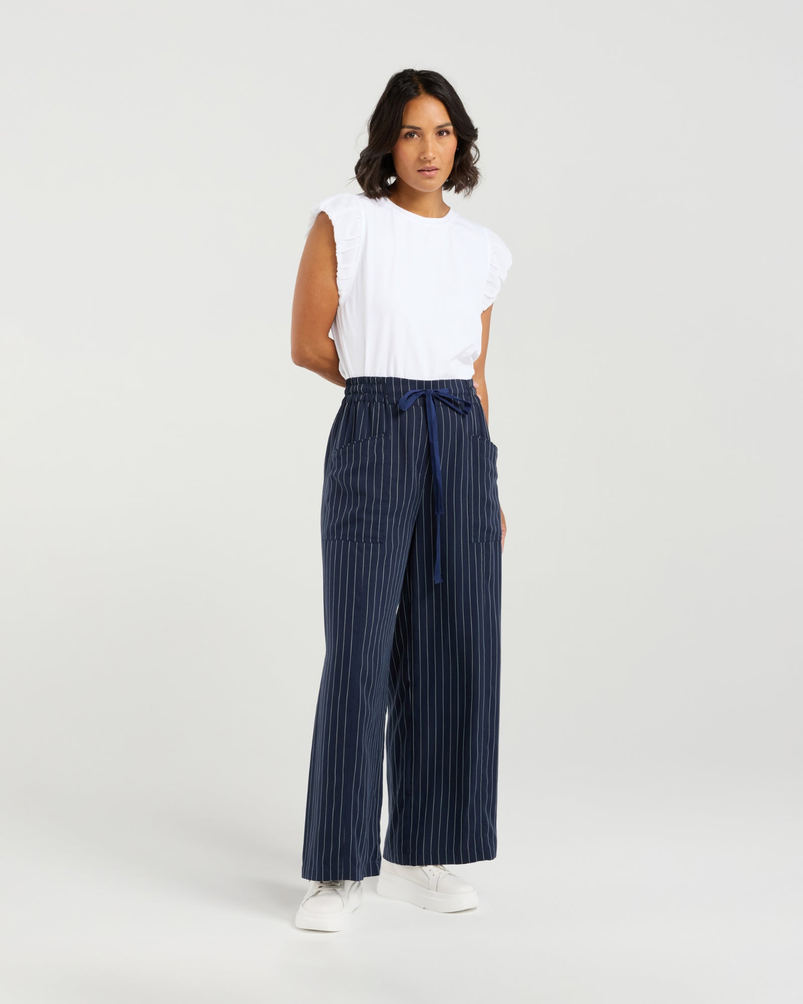 Chloe Pant | Midnight Stripe | Et Alia