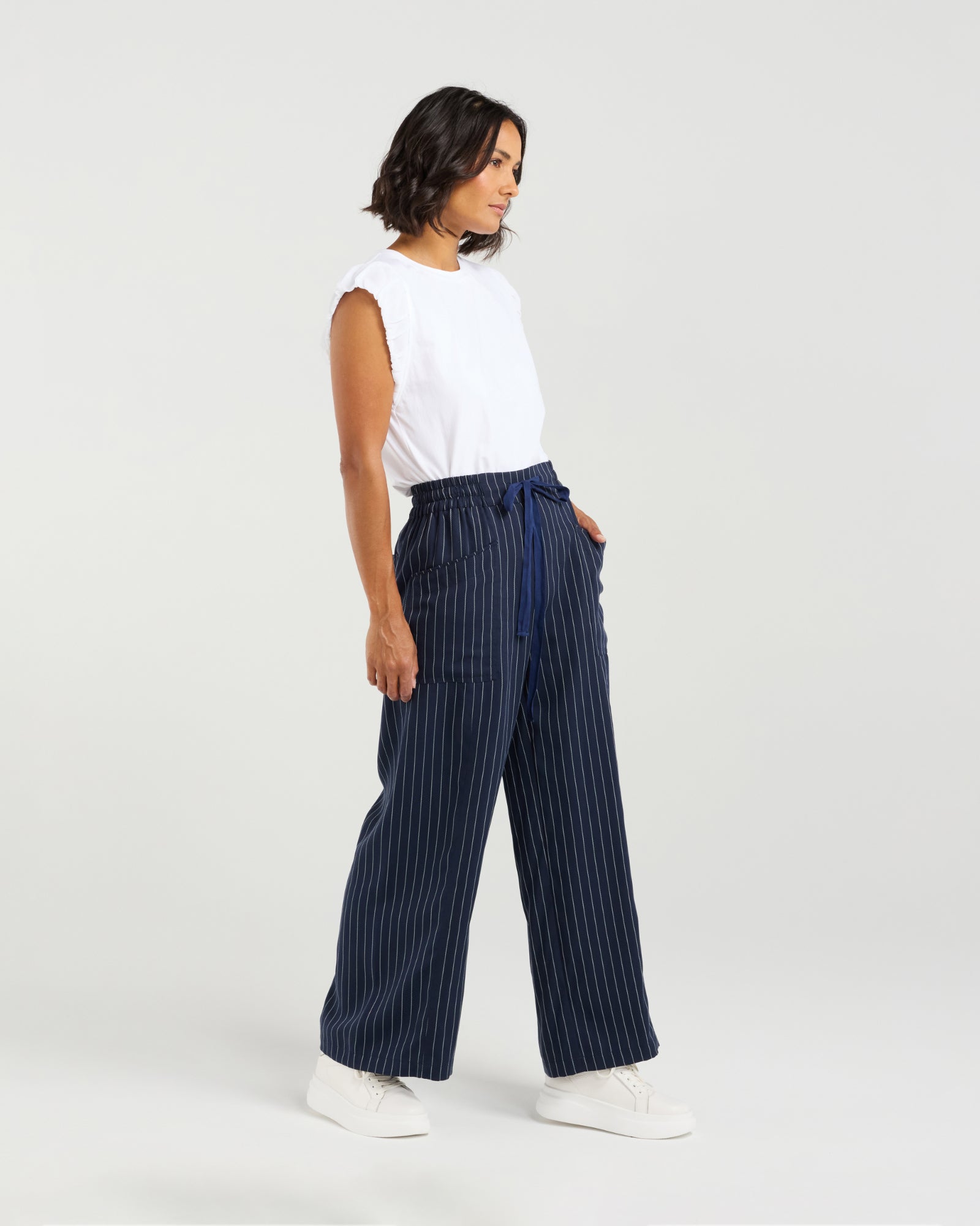 Chloe Pant | Midnight Stripe | Et Alia