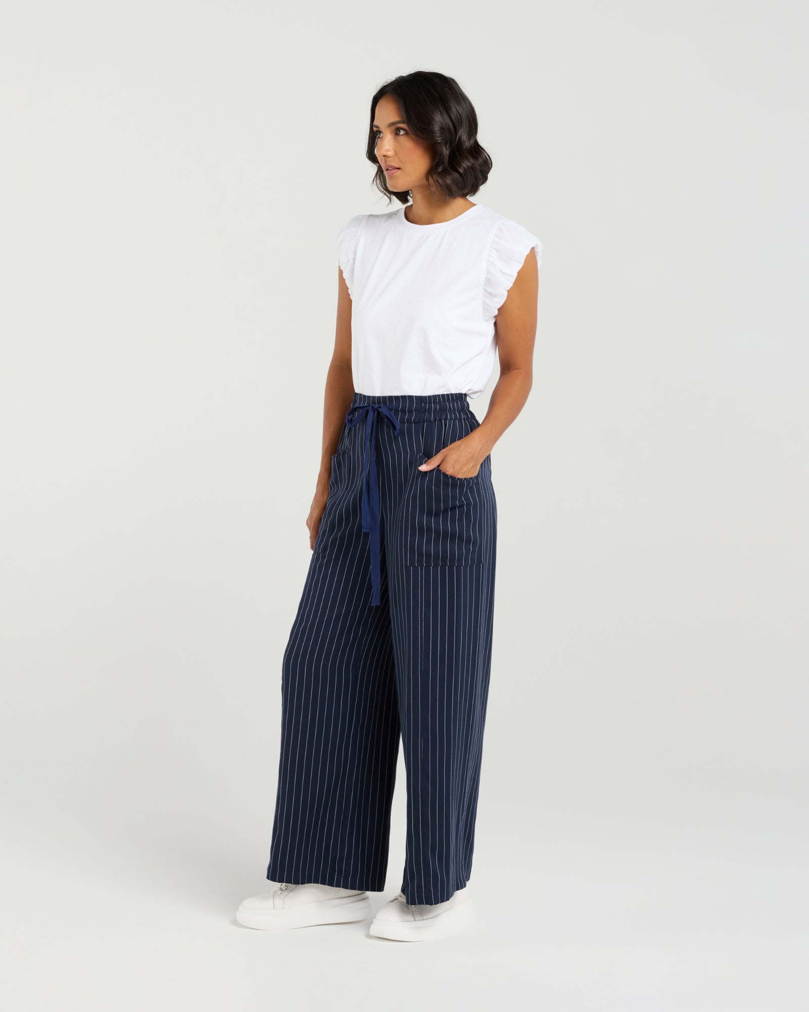 Chloe Pant | Midnight Stripe | Et Alia