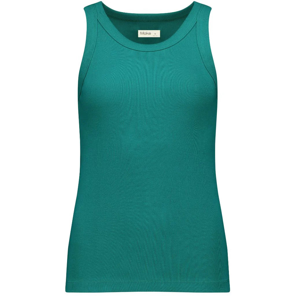 Eddie Rib Tank | Green | Moke