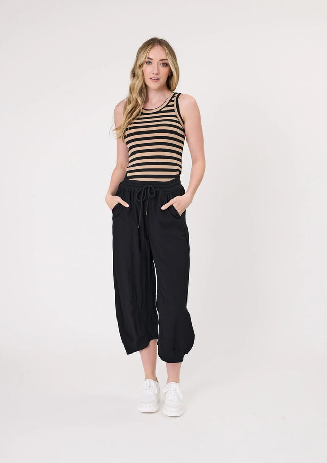 Eva Tank | Mocha Stripe | Lemontree