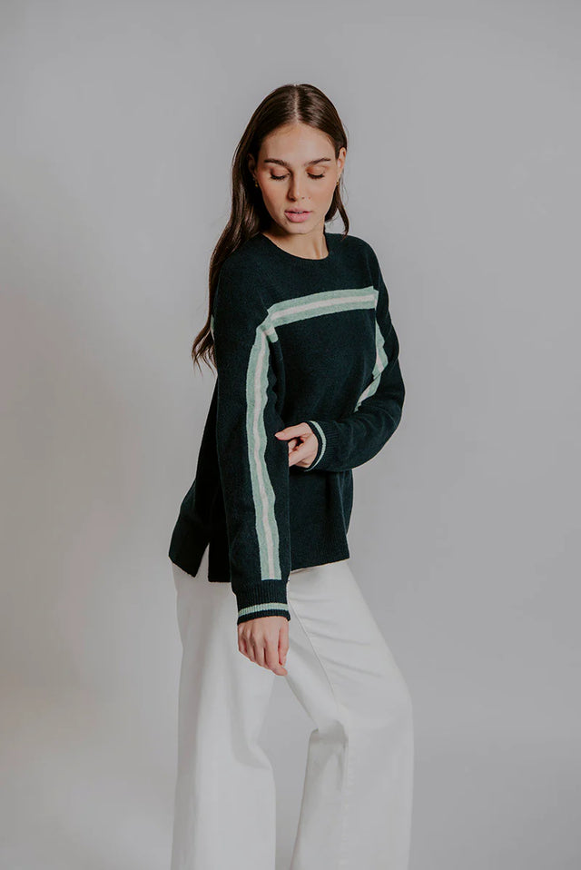 Yoke Stripe Pullover | Bella