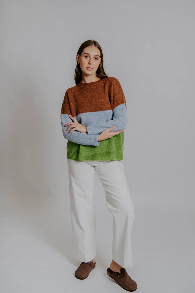 Block Stripe Pullover | Bella