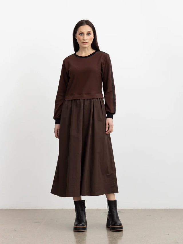 Frost Noir Dress | Brown | XLab